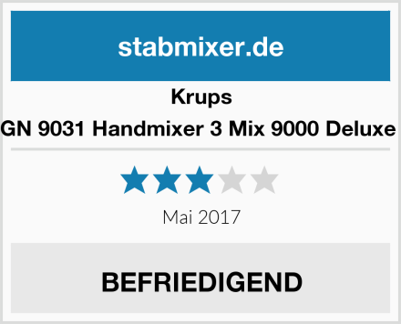 Krups GN 9031 Handmixer 3 Mix 9000 Deluxe  Test
