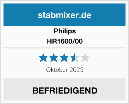 Philips HR1600/00 Test