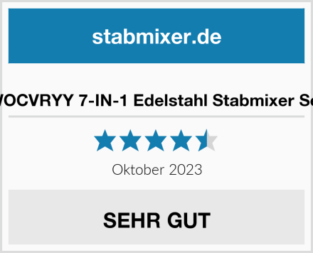  WOCVRYY 7-IN-1 Edelstahl Stabmixer Set Test