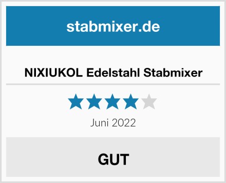  NIXIUKOL Edelstahl Stabmixer Test