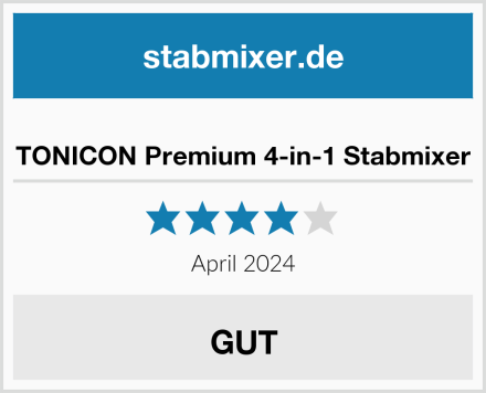  TONICON Premium 4-in-1 Stabmixer Test